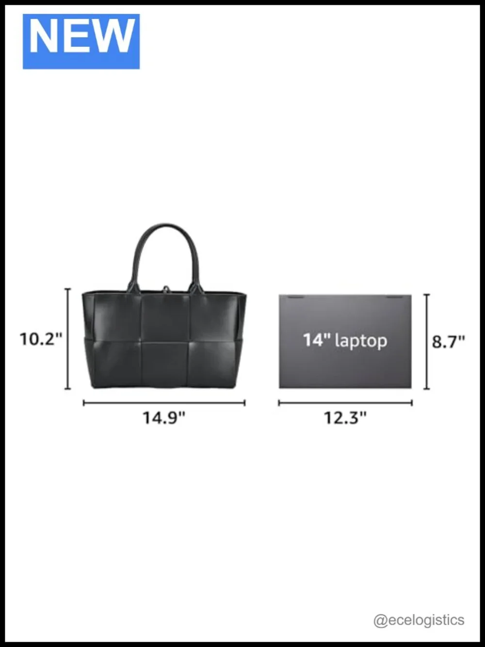 Faux Leather Woven Shoulder Bag with Matching Clutch
